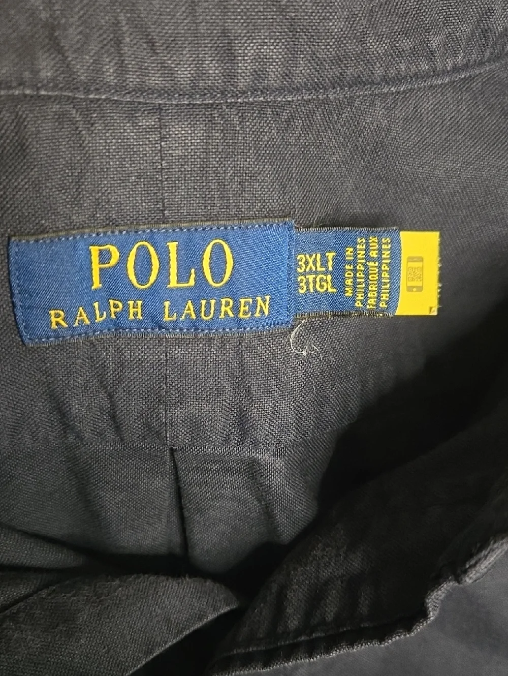 Polo Ralph Lauren‎ Navy Oxford Shirt Classic Americana Preppy Big Tall 3XLT
